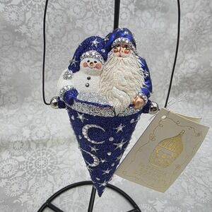 Patricia Breen "Victorian Candy Cone Night Sky" Christmas Ornament 2580 VTG 2005